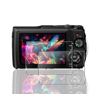 �y2���Z�b�g�z �p OM SYSTEM OLYMPUS Tough TG-7 / TG-6 / TG-5 �ی�t�B���� �K���X�t�B���� 2�� Olympus Tough TG-7 / TG-6 / TG-5 �t�B���� �y ���{���Ɏq�f�� 9H���x �z ��