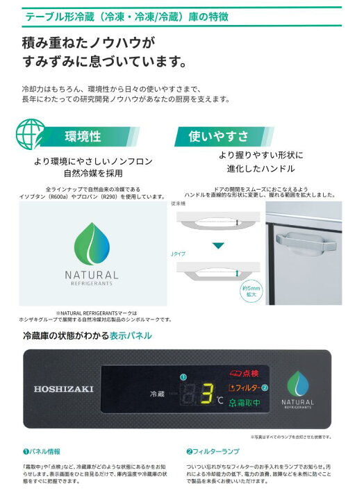 楽天市場】RT-120MNCJ ホシザキ 冷蔵庫 業務用 テーブル形冷蔵庫 