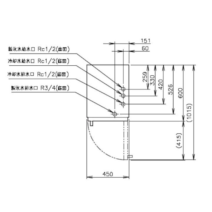 楽天市場】ホシザキ BM-80WC ブロックアイスメーカー 業務用 製氷機 全 