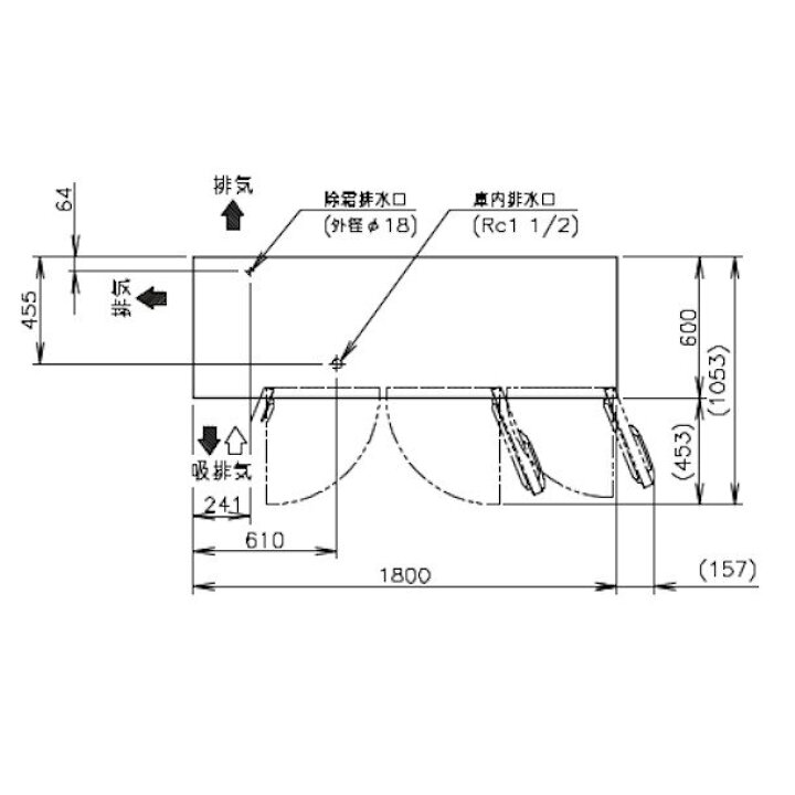 楽天市場】ホシザキ テーブル形冷蔵庫 RT-180SNG-1｜内容積 419L｜単相 