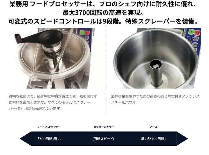 楽天市場】業務用フードプロセッサー K70 7.0L 200V Electrolux 