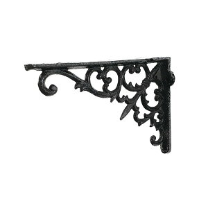 【2個セット】アイアンブラケット 棚受け アンティーク レトロ ブラウン