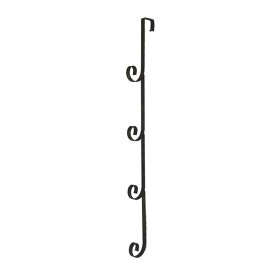 ハンドメイドドアフック ドア引っ掛け アイアン ブラック 3連フック アンティーク hook 壁 金具