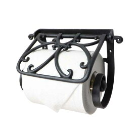 トイレットペーパーホルダー真鍮 ブラック アンティーク風 トイレ金具 洗面 レトロ 味わい深い ホルダー あす楽