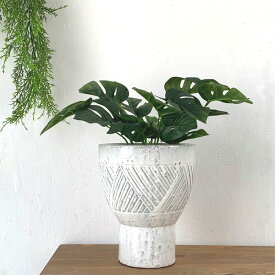 ポルトカップポット 鉢 陶器 フラワーベース ホワイト フレンチ 観葉植物
