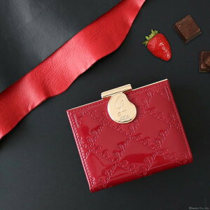 ミニ財布 レディース ブランド 三つ折り がま口 財布 小さい財布 エナメル かわいい おしゃれ 合皮 高級感 コンパクト 大人 かわいい 小銭入れ コインケース カードポケット 人気 Clelia クレ