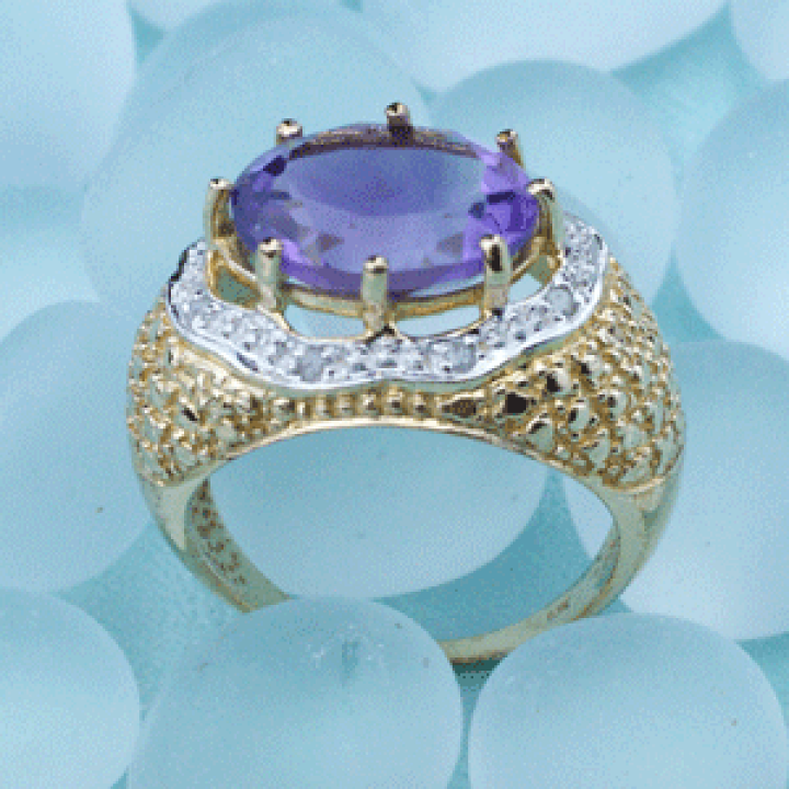 楽天市場】指輪 /アメジスト＆ダイヤモンド アメイジングリング