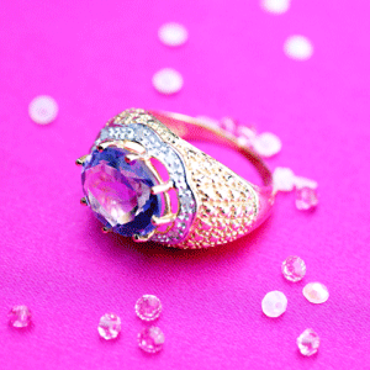 楽天市場】指輪 /アメジスト＆ダイヤモンド アメイジングリング