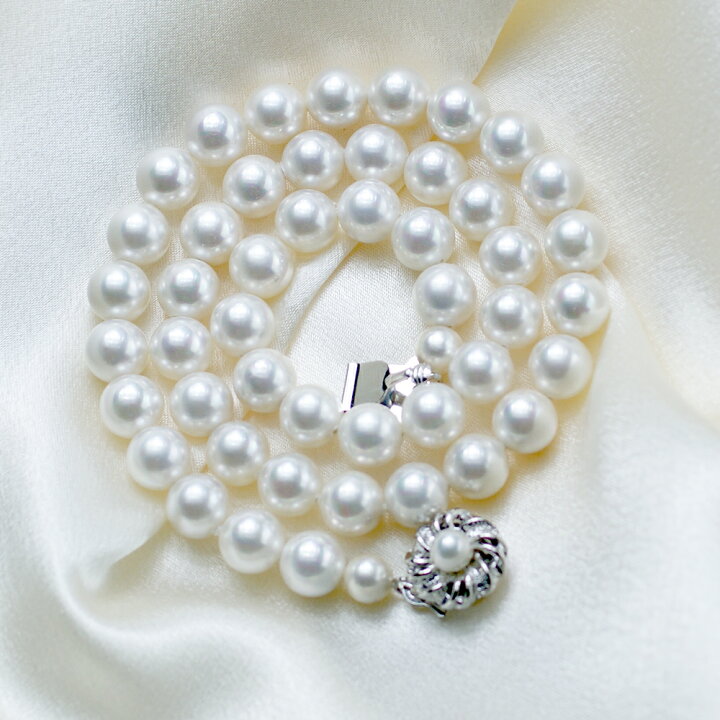 楽天市場】真珠 パール ネックレス 国産花珠貝パール 卒業式 入学式  