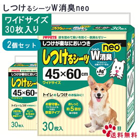 【GWに間に合います!MAX15倍】ボンビ しつけるシーツダブル消臭NEO ワイド 30枚 【2袋セット】犬用 シート シーツ 使い捨て ワイドサイズ　ボンビ しつけるシーツダブル消臭ネオ W 30枚　2個 送料無料