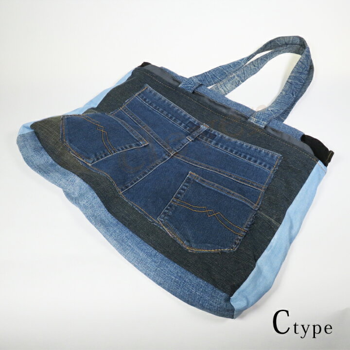 楽天市場】【複数購入で3％OFF】カバン デニム ショルダートートバック  