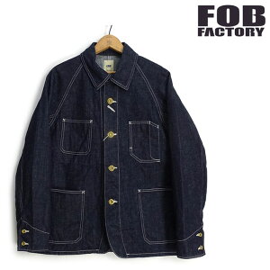 FOB�t�@�N�g���[ [F2410] �w���v �f�j�� �J�o�[�I�[�� HEMP DENIM COVERALL ���{��