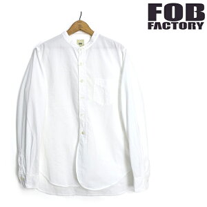 FOB�t�@�N�g���[ [F3429]�I�b�N�X �o���h�J���[ �V���c BAND COLLAR SHIRT
