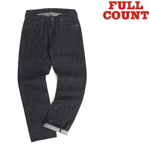 �t���J�E���g FULL COUNT [1101BK] 13.7oz �X�g���[�g �u���b�N �Z���r�b�` �f�j�� Straight Black Selvedge Denim ���{��