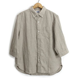 フェローズ Pherrow's [24S-P7BD1] 7分袖 フレンチリネン BDシャツ French linen BD shirt