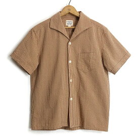 フェローズ Pherrow's [24S-PICS1] 半袖 イタリアンカラー シャツ Italian Collar Shirt 日本製