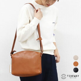 タイドウェイ オイルシュリンク ショルダー シボ革 レザー バッグ 日本製 OIL SHRINK SHOULDER TIDEWAY