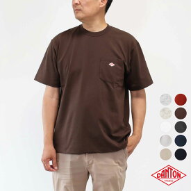 2025秋冬 新色追加♪ メンズM-XXL ダントン 綿 ポリエステル 半袖 ポケット Tシャツ 無地 DANTON ［ネコポス］