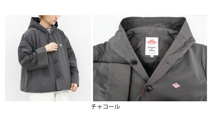 楽天市場】2024秋冬♪ 34-38 ダントン レディース 袖ロール ボタン 