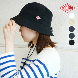 ダントン ポリエステル ストレッチ タフタ ストラップ付き バケット ハット 帽子［ネコポス］