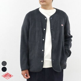 2025秋冬♪ メンズ40-44 ダントン ノーカラー フリース ジャケット カーディガン DANTON