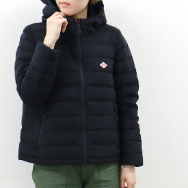 レディースXS ダントンナイロンタフタ ミドル ダウン フード ジャケット Aライン DANTON