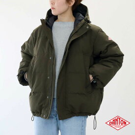 OLIVE♪ レディースXS-S ダントン ワイド フード ダウン ジャケット レディース オーバーサイズ ポリエステル タッサー生地 DANTON