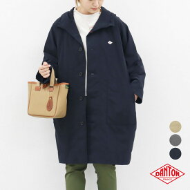 2025秋冬♪ 34-38 ダントン ボタン インサレーション 中綿 フード コート ゆったりサイズ ピーチ タフタ レディース DANTON