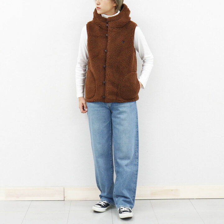 楽天市場】20%OFF 16 ジムフレックス ボア くるみボタン フード ベスト 