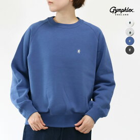 2025秋冬 追加♪ レディース12,14 ジムフレックス クルーネック スウィングスリーブ 裏起毛 スウェット プルオーバー エアライトフリーシー Gymphlex