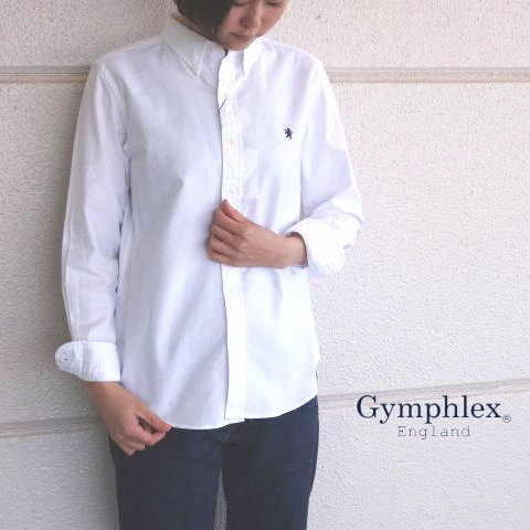 12-16 ジムフレックス オックスフォード ボタンダウンシャツ レディース 日本製 Gymphlex ［ネコポス］ | ＣＬＥＶＥ楽天市場店