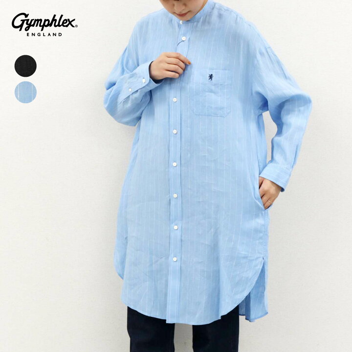 楽天市場】40%OFF 12(M) ジムフレックス リネン バンドカラー シャツ 