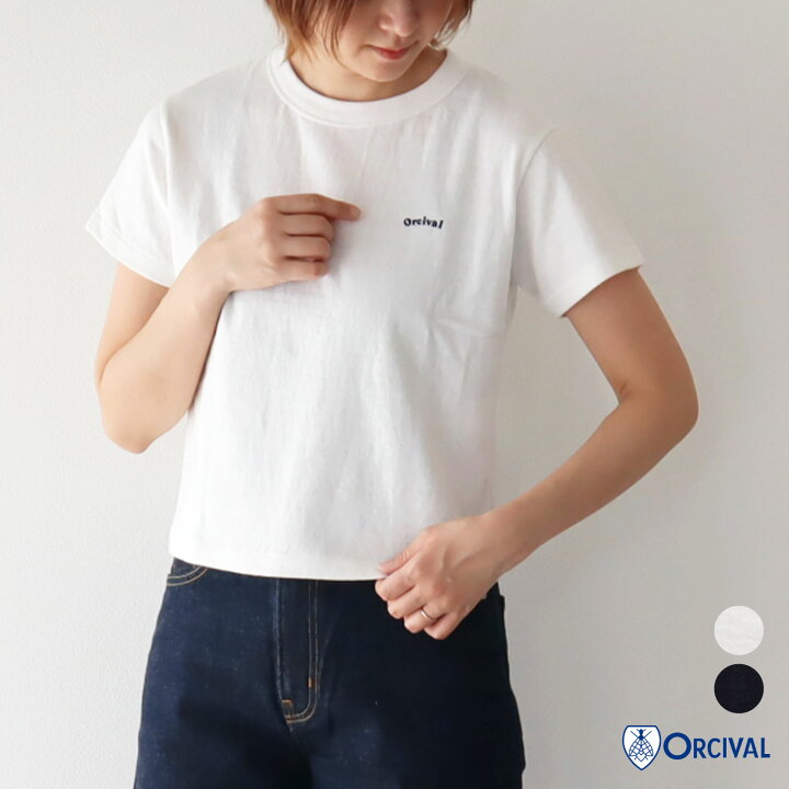 楽天市場】オーシバル コットン ロゴ刺繍 ショート丈 Tシャツ 