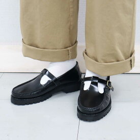 35-39 アルテサノス カウ レザー T ストラップ ローファー トラックソール レディース　ARTESANOS T STRAP LOAFER