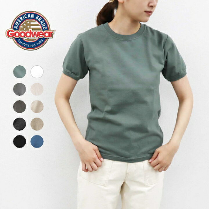 楽天市場】S-XL♪ グッドウェア クルーネック 半袖 リブ Tシャツ 