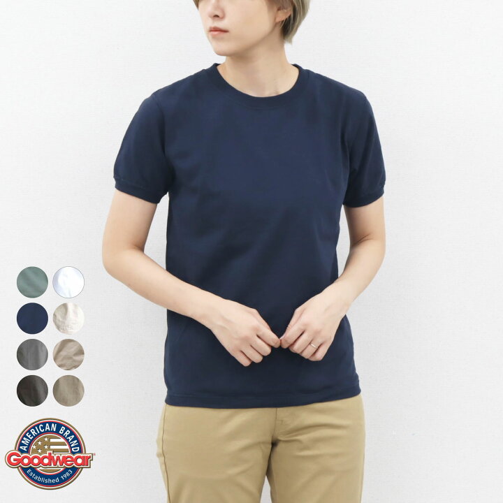 楽天市場】S-XL♪ グッドウェア クルーネック 半袖 リブ Tシャツ 
