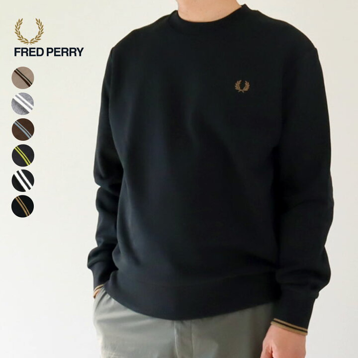 楽天市場】フレッドペリー メンズXS-L クルーネック スウェット 袖口 