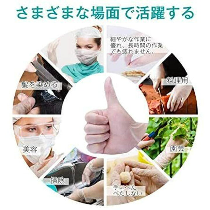 楽天市場】PVC手袋 使い捨て手袋 抗菌 プラスチック手袋 パウダーフリー 1箱 100枚 プラスチックグローブ 粉無し M L 使い捨て手袋 ビニール手袋  PVC手袋 介護 使い捨てグローブ 粉なし ぴったりフィット 使い切り手袋 デイサービス ウイルス 対策 左右兼用 塩化ビニール ...