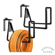 ホースハンガー 壁掛け ホースホルダー 2 Pack ガーデン収納ラック 厚さ調節可能 3cm・6cmのフェンス対応…