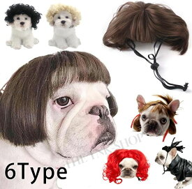 ペット ウィッグ 犬被り物 犬 猫 被り物 かわいい ペット用帽子 帽子 コスプレ グッズ ペット 変身 仮装 コスチューム 小型犬 犬 面白い