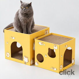 【8%OFFクーポン】猫ハウス 段ボール 爪とぎ チーズ型 猫用ハウス キャットハウス つめとぎ 爪研ぎベッド 猫ベッド かわいい チーズデザ