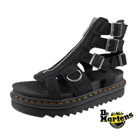 【ポイント2倍！】【保革用オイルプレゼント】ドクターマーチン Dr.Martens OLSON 31542057 オルソン グラディエーター サンダル 黒 ブーツサンダル ストラップ レディース 日本正規品