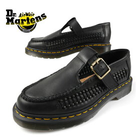 【ポイント2倍！】【保革用ミンクオイルプレゼント】ドクターマーチン Dr.Martens ADRIAN T Bar 31622001 黒 Tバーシューズ 通気性 サンダル メンズ 〔日本正規品〕