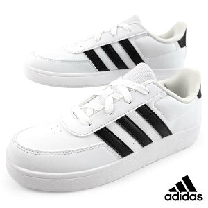 アディダス adidas CORE BREAK 2.0 K HP8956 コアブレイク 白黒 ホワイト レースアップ スニーカー カジュアル スポーティ シンプル かわいい おしゃれ 通学 運動靴 ジュニア/レディース 送料無料