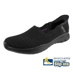�X�P�b�`���[�Y SKECHERS SLIP-INS SEAGER-BELIEVE IT 158980 BBK �X���b�v�C���Y �V�[�K�[ �� �X���b�|�� �j�b�g ���ʋC�� �o���G�V���[�Y �J�W���A���p���v�X �V���v�� ���f�B�[�X ��������