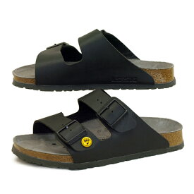 【最大2000円OFF券+P2倍以上_17日10時まで】[日本正規品]ビルケンシュトック BIRKENSTOCK Classic Arizona ESD 0089420 アリゾナ 静電気防止 ワークサンダル 黒 コンフォート ウォーキング メンズ 国内正規品