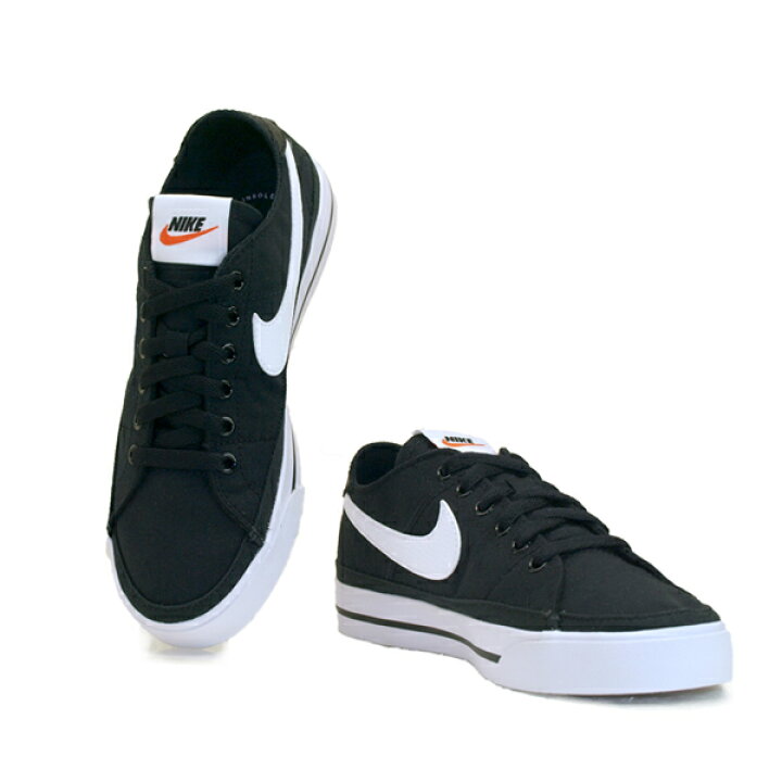 楽天市場 ナイキ Wmns Nike Court Legacy Cnvs Cz0294 001 コート レガシー キャンバス 黒 スニーカー レディース クリックマーケット
