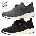 ミッシェルクラン MK MICHEL KLEIN IM-241 黒 濃灰 スリッポン カジュアル スニーカー レディース