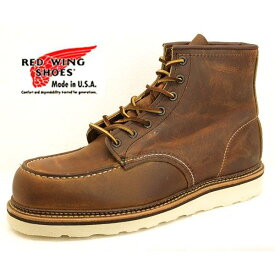 【最大1000円OFFクーポン+P2倍以上 6月1日】【保革用クリームプレゼント】レッドウィング RED WING Classic Work/6" Moc-Toe 1907 クラシックワーク 6インチ モックトゥ カッパー ブラウン メンズ