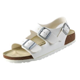 【最大1000円OFFクーポン+P2倍以上 6月1日】【日本正規品】ビルケンシュトック BIRKENSTOCK Classic Milano 0034733 ミラノ 白 バックストラップ バックバンド サンダル レディース アウトドア シンプル